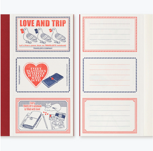 Letterpress notecards Love and Trip