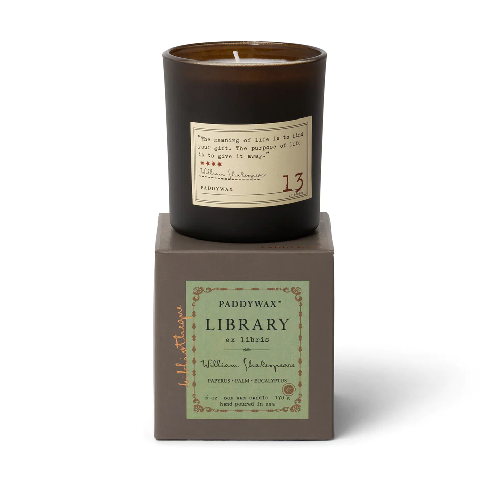 Shakespeare Library Candle