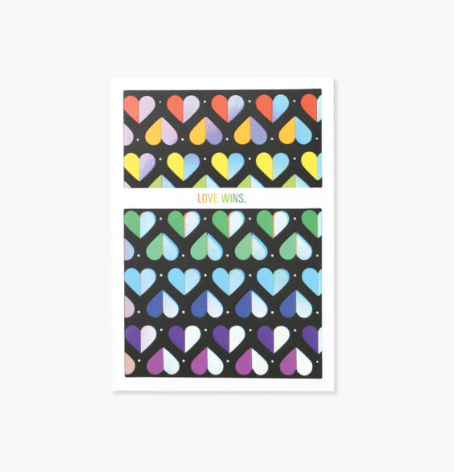 Love Wins - Layered Die-Cut Greeting Card