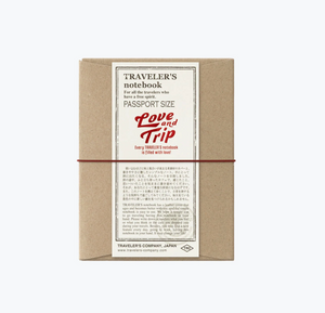 Love and Trip Travelers Notebook Passport Size