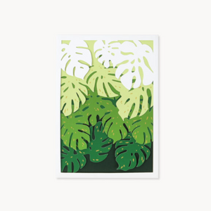 Monstera - Layered Die-Cut Greeting Card