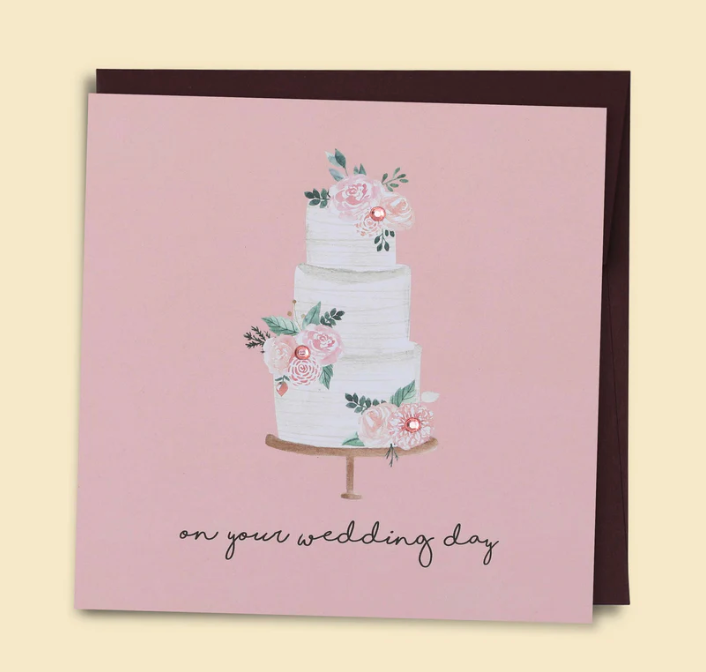 On Your Wedding Day Cake Card