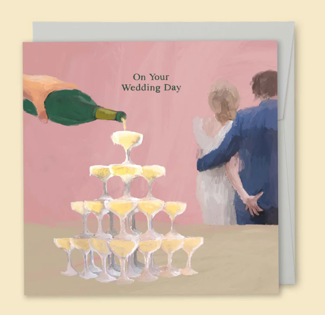 On Your Wedding Day Champagne Card