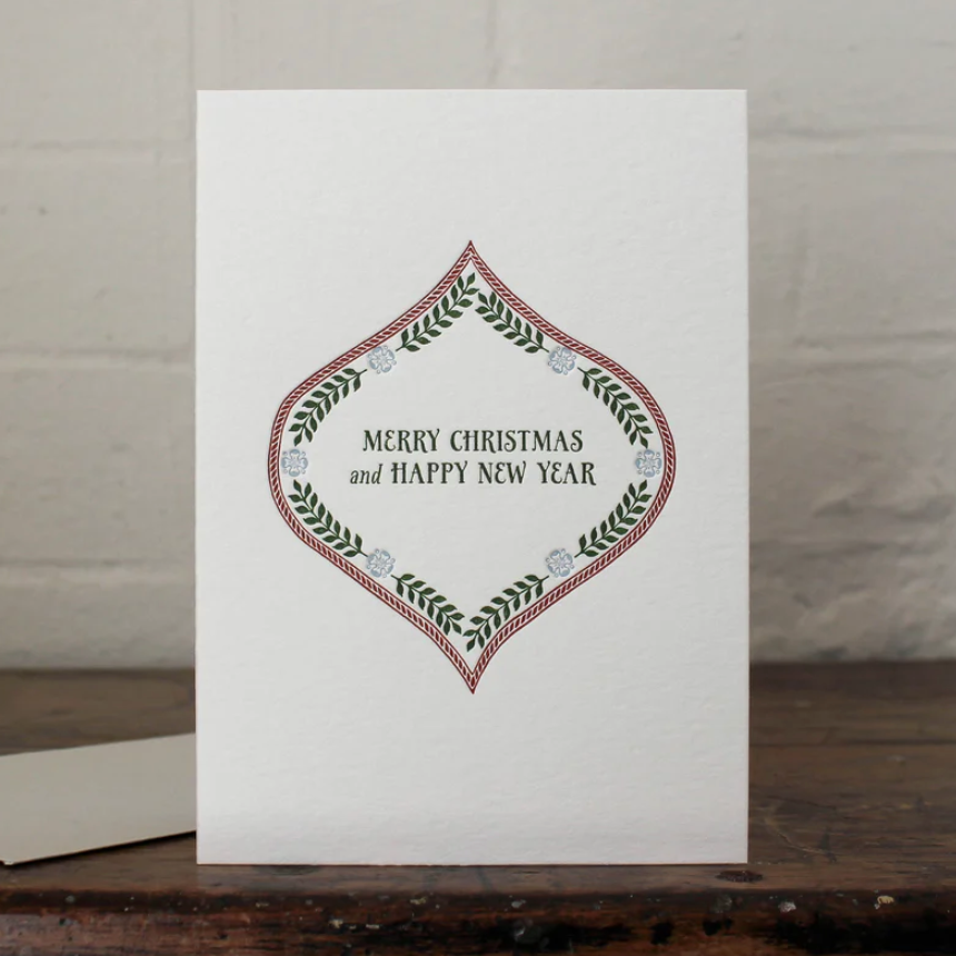 Letterpress Card - Joyful Days & Merry Moments