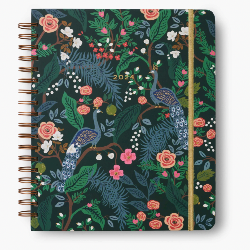 2024 17 Month Large Planner - Peacock