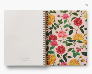 2025 12 Month Spiral Planner - Roses