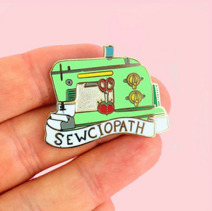 Sewciopath Label Pin