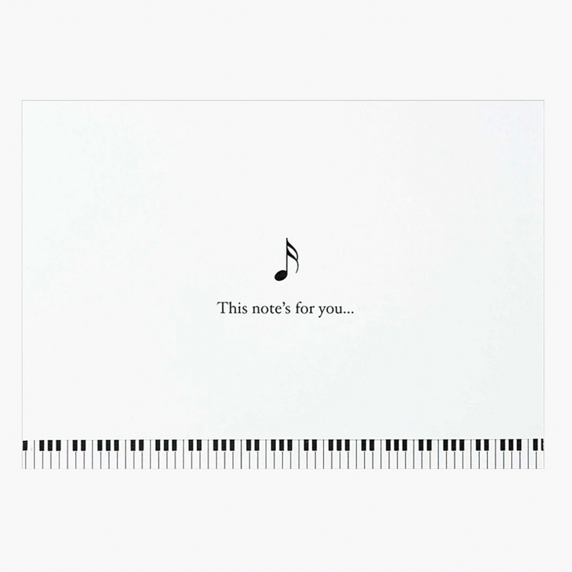 Music note card