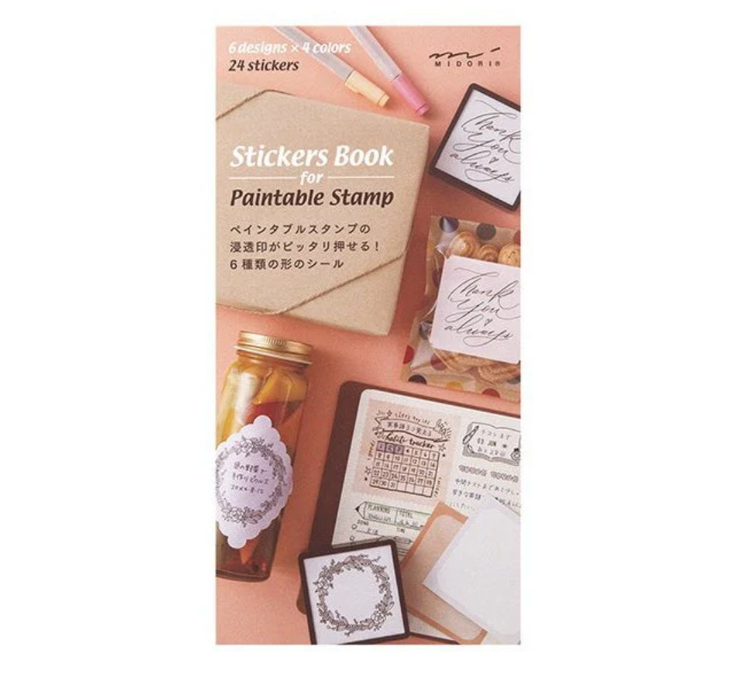 Stickers Book for Self inking Stamp