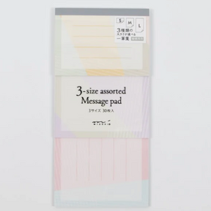 3 Size Assorted Message Pad