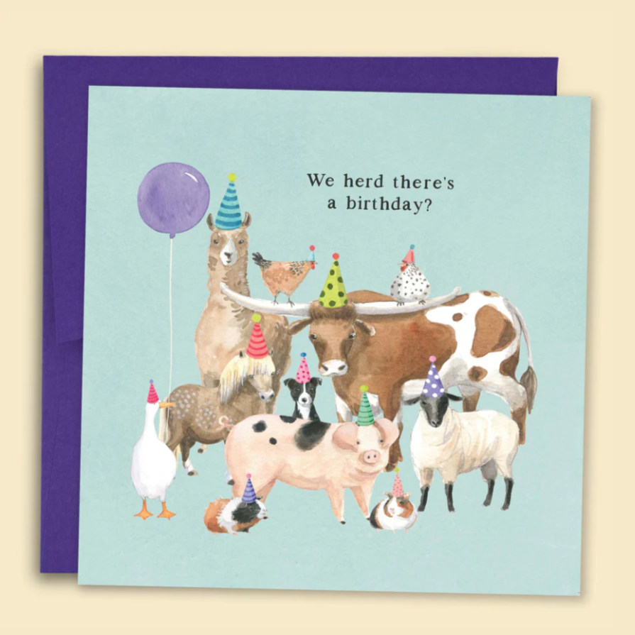 We Herd There's A Birthday Card