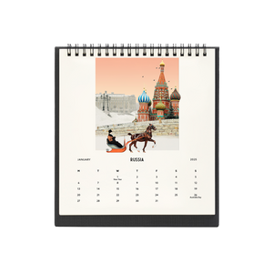 2025 Desk Calendar - Explore the World