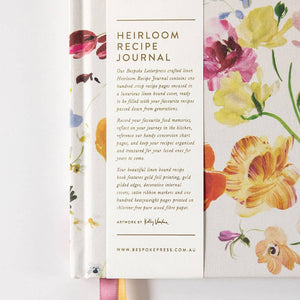 Heirloom Recipe Book Journal - Ranunculus