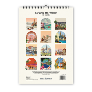 2025 Wall Calendar - Explore the World