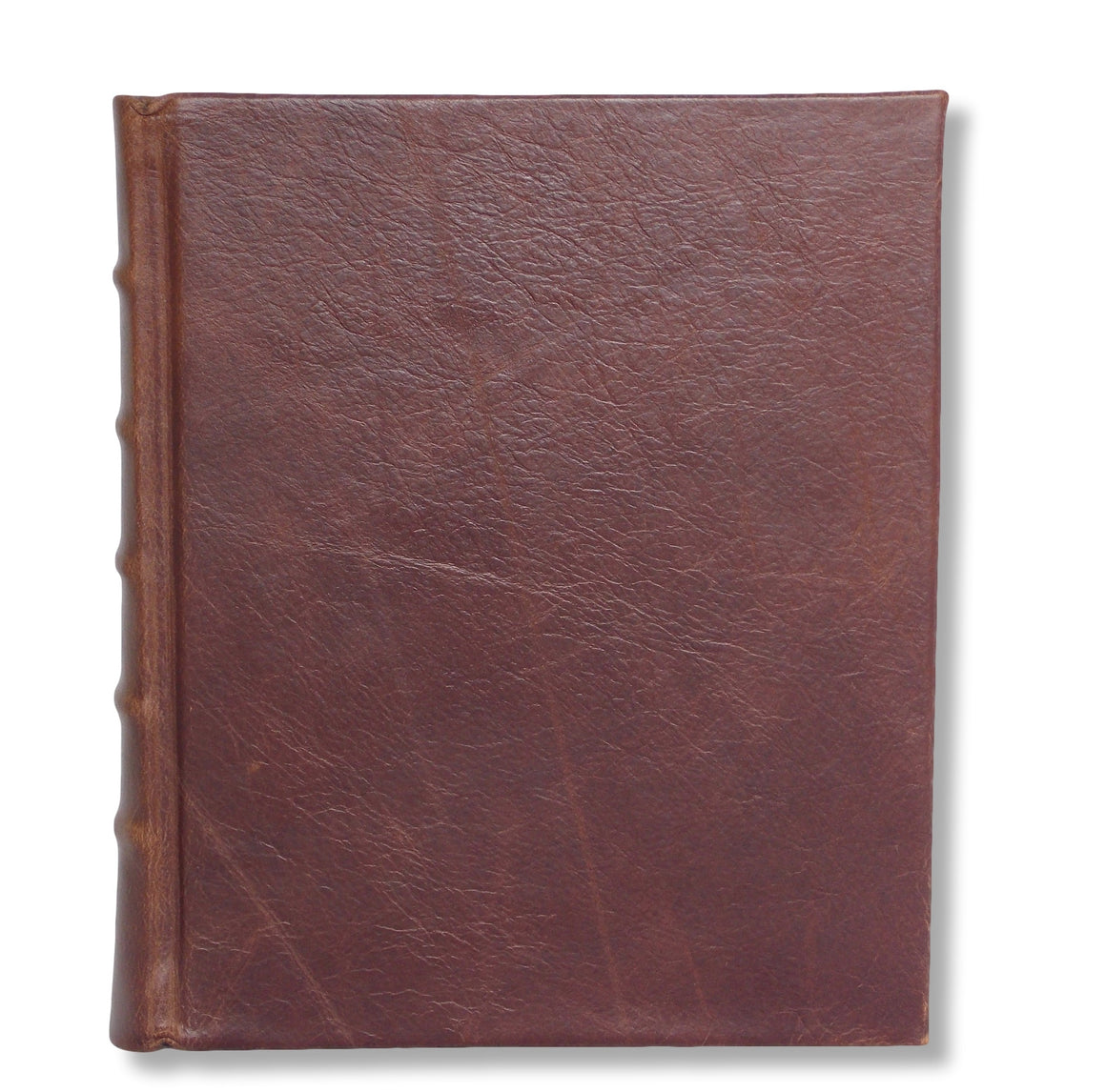 Leather photo album in brown
