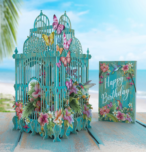 Pop- Up Cards - Tropical Cage
