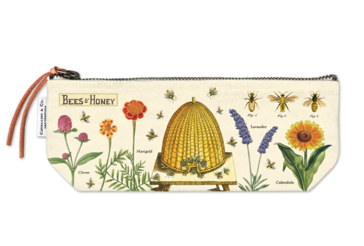 Bees & Honey zippered pouch