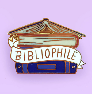 Bibliophile Label Pin