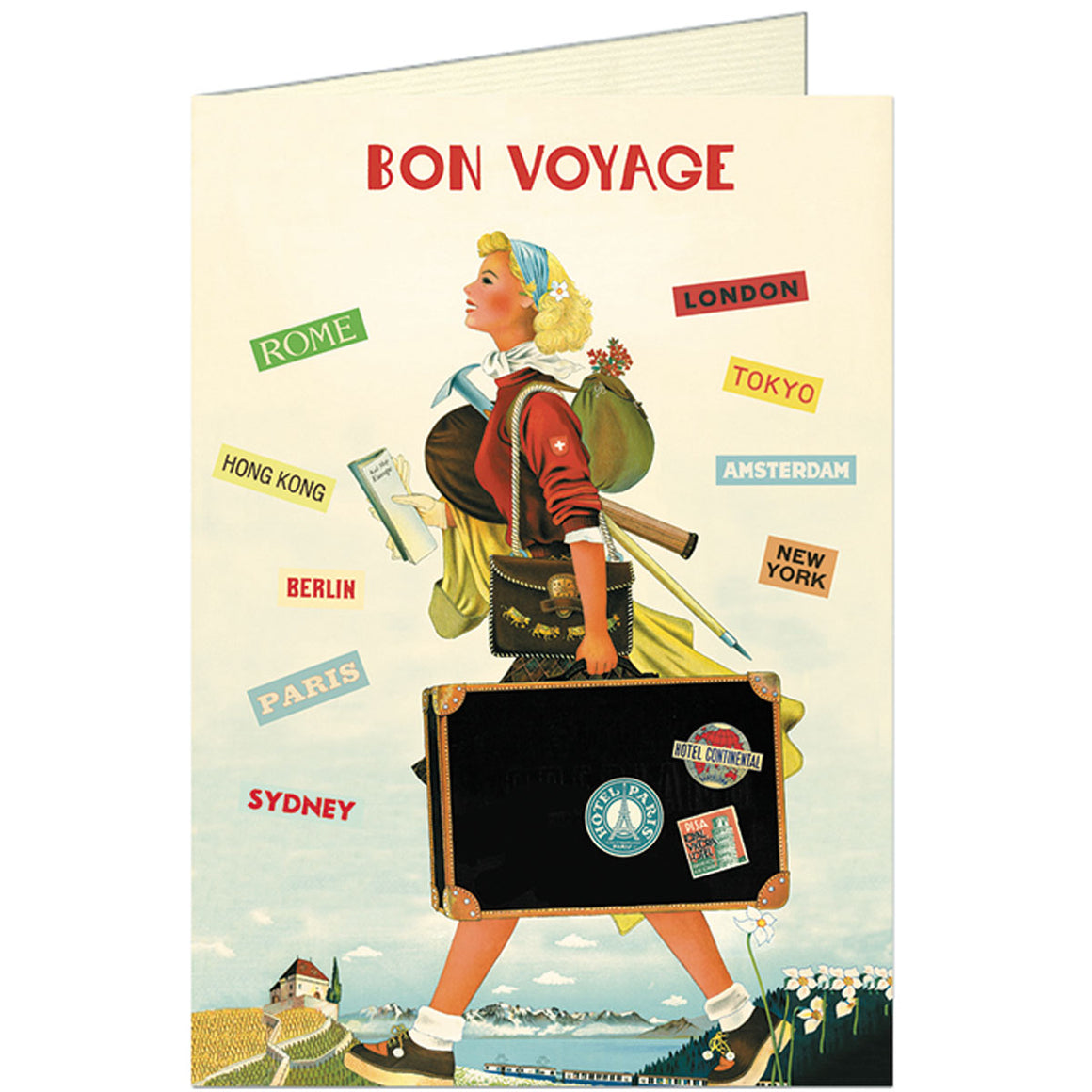 'Bon Voyage' Vintage Greeting Card