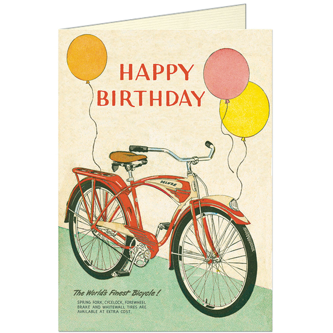 'Happy Birthday' Vintage Bike Greeting Card