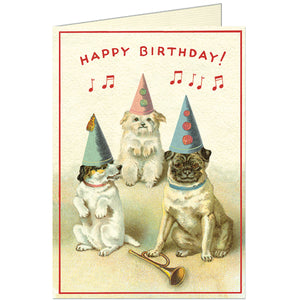 'Happy Birthday' Vintage Dogs Greeting Card