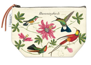 Vintage Pouch - Hummingbirds