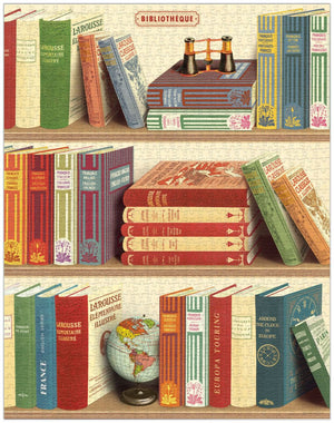 Vintage Puzzle - Library Books