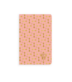 Neo Deco Collection - Sewn Spine Notebook - Coral