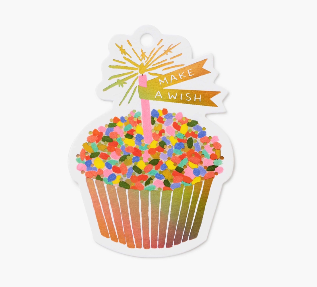 Die-cut Gift Tags - Set of 8 - Cupcake