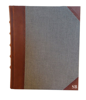 Leather with Bookcloth Portrait Album