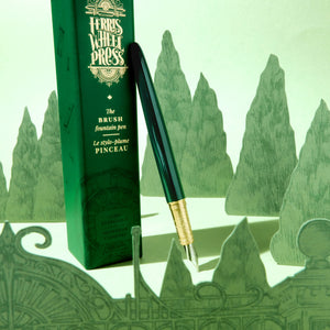 Brush Fountain Pen - Lord Evergreen