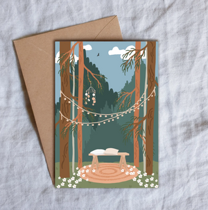 Forest Wedding Greeting Card