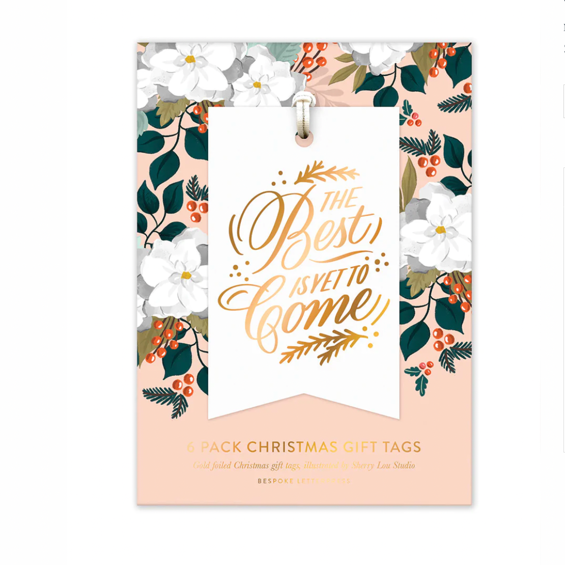 Christmas Gift Tags 6 pack "The Best is Yet to Come"