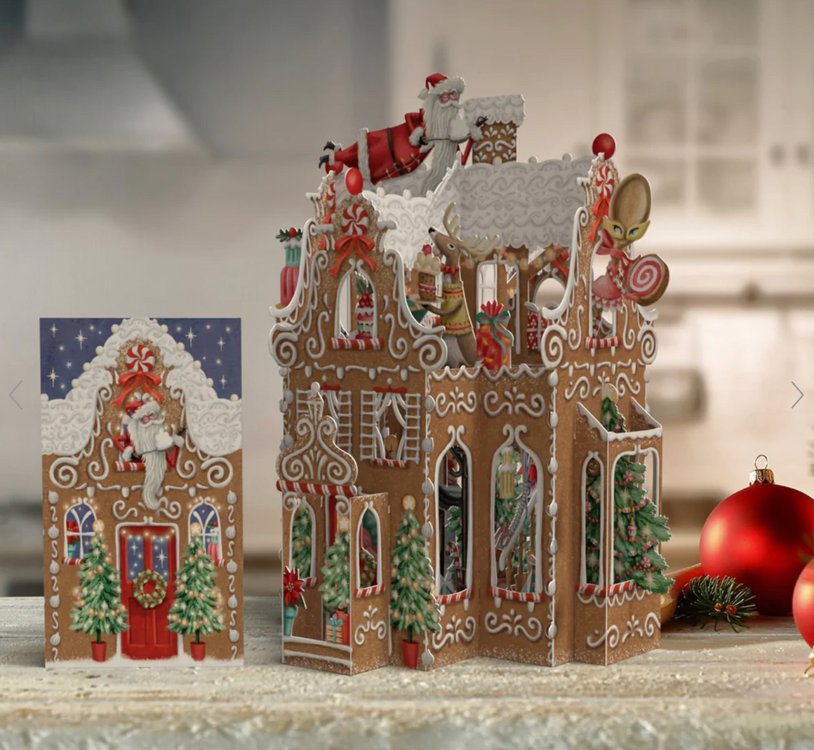 Xmas Pop- Up Cards - Gingerbread House