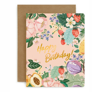 'Happy Birthday' - Summer Fruits