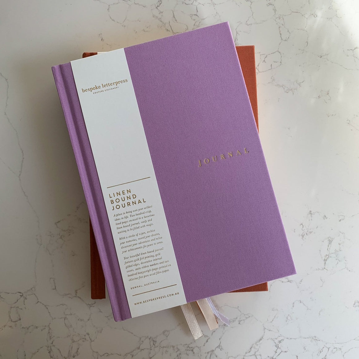 Linen Bound Journal - Lilac