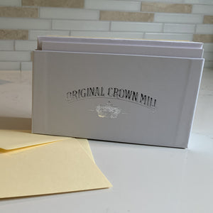 Mixed Vellum Boxed Stationery - Butter/ Cream/ Dove Grey/ White