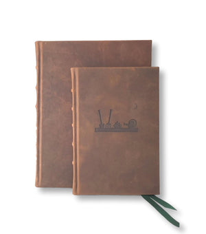 Italian leather gardener's journal large and small sizes
