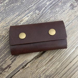 Chestnut Leather Key Wallet