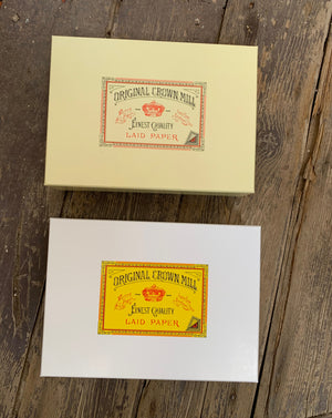 Original Crown Mill Luxury Box Set of 100 sheet & 50 Envelopes