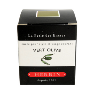 J.Herbin - Fountain Pen Ink - Olive Green (Vert Olive): 30ml