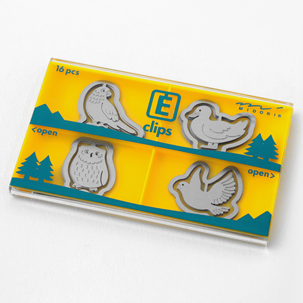 E Clips Paper clips - Birds