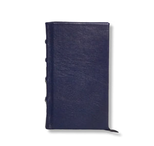 Full navy leather slimline journal