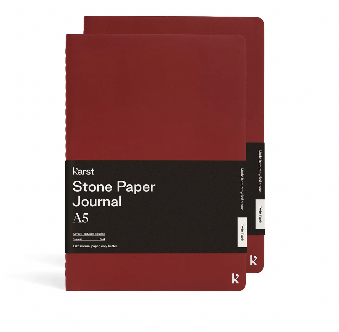 A5 Journal Twin Pack - Plain & Ruled