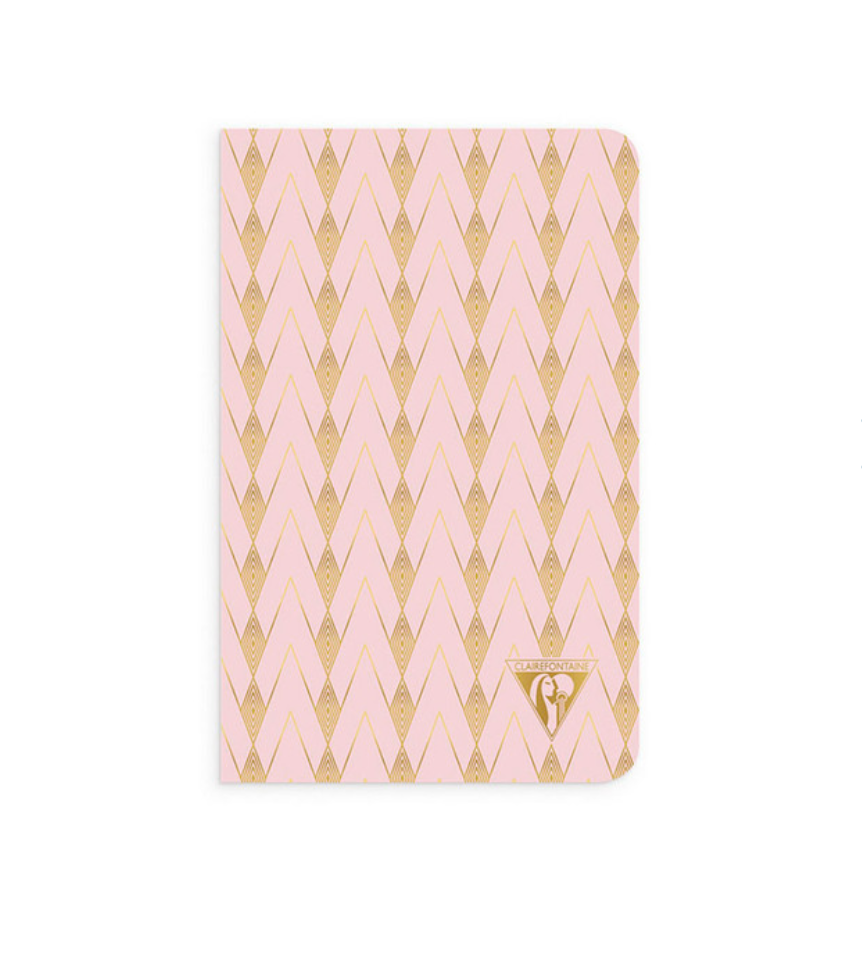 Neo Deco Collection - Sewn Spine Notebook - Powder Pink