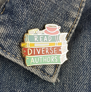 Read Diverse Authors Label Pin