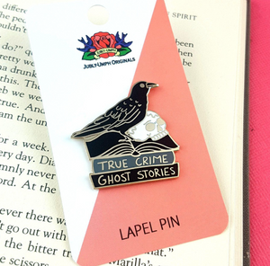 True Crime Ghost Stories Label Pin