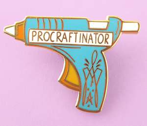 Procraftinator Label Pin