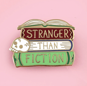 Stranger Than Fiction Label Pin