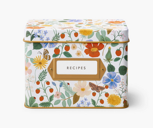Tin Recipe Box